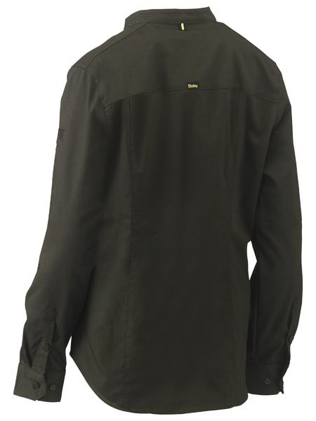 WOMENS STRETCH V-NECK CLOSED FRONT SHIRT PRODUCT CODE: BLC6063
