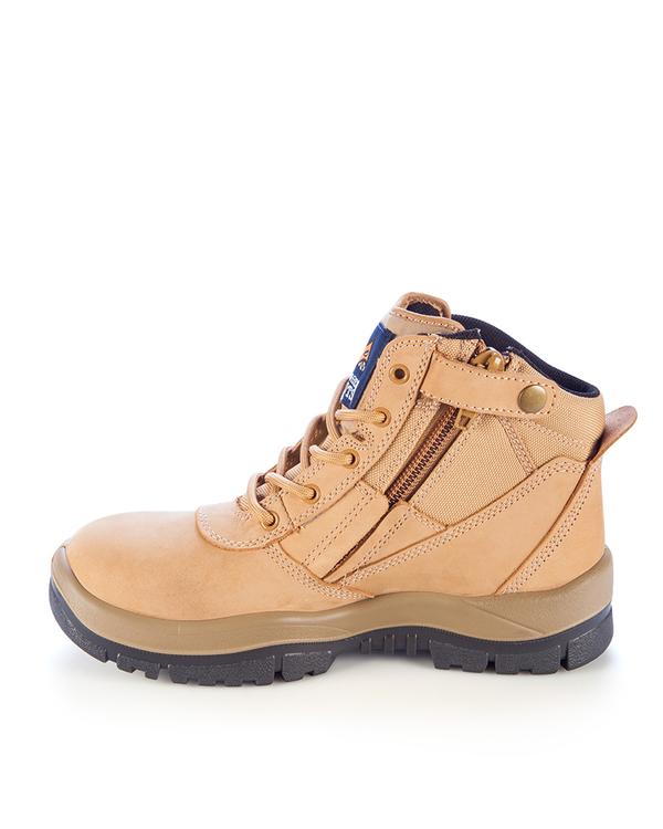 Mongrel Hi Leg Zipsider Safety Boot - Wheat