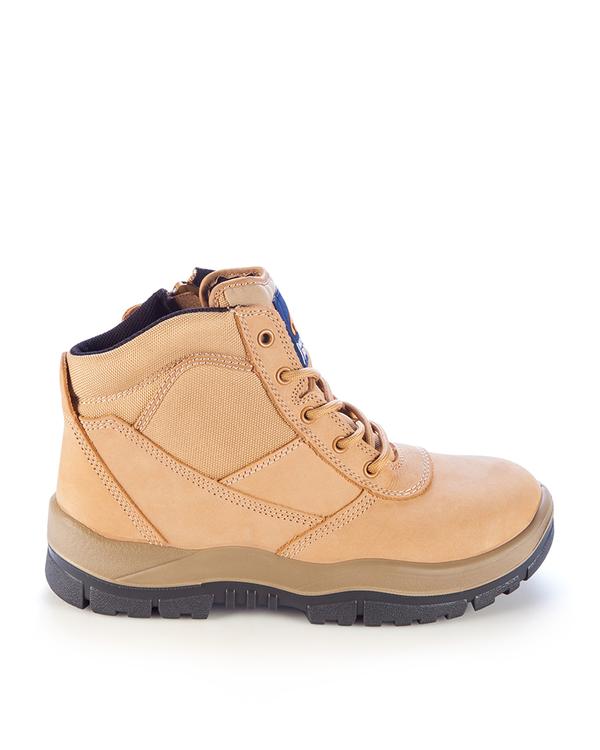 Mongrel Hi Leg Zipsider Safety Boot - Wheat