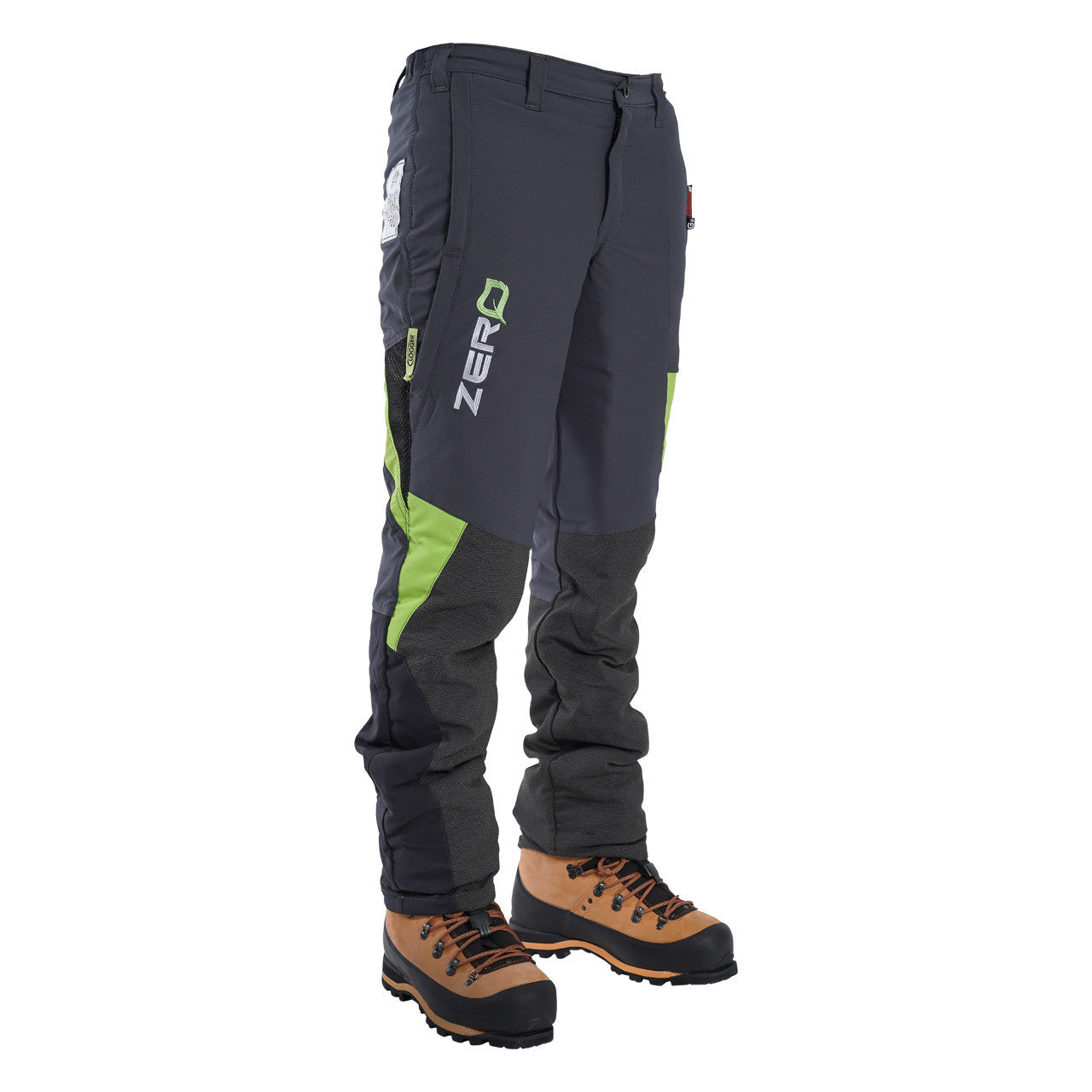 CLOGGER Zero Gen2 Light and Cool Men's Chainsaw Pants - Grey/Green