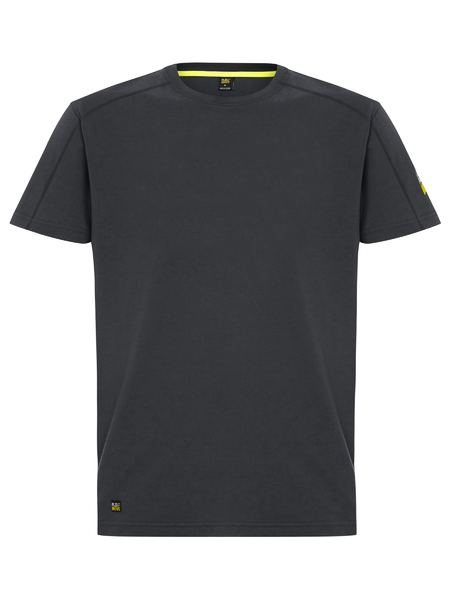 Bisley BKT082 logo sleeve tee in Charcoal, front view