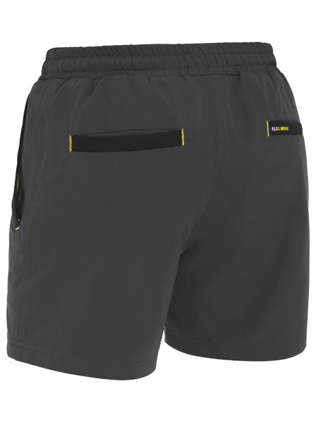 Bisley Flex & Move 4-way stretch shorts in charcoal, back