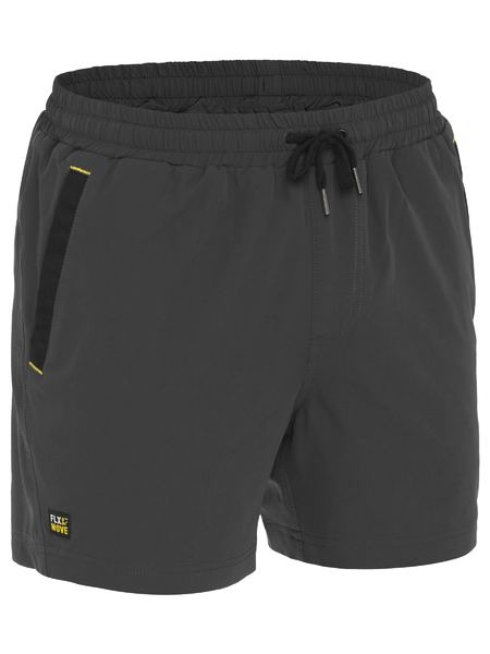 Bisley Flex & Move 4-way stretch shorts in charcoal, front