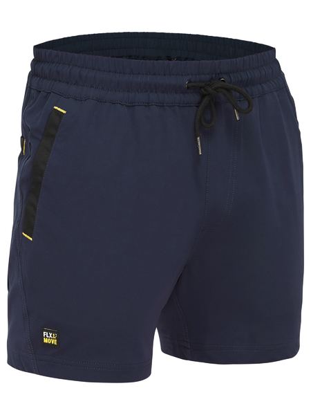 Bisley Flex & Move 4-way stretch shorts in navy, front