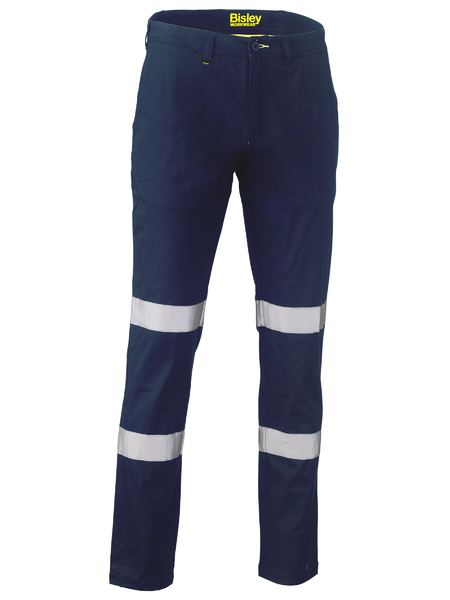 Bisley Taped Biomotion Stretch Cotton Drill Work Pants – BP6008T
