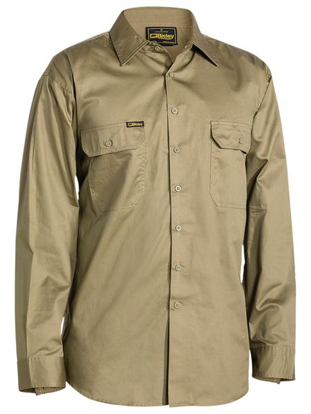 Bisley Cool Lightweight Drill Shirt – Long Sleeve