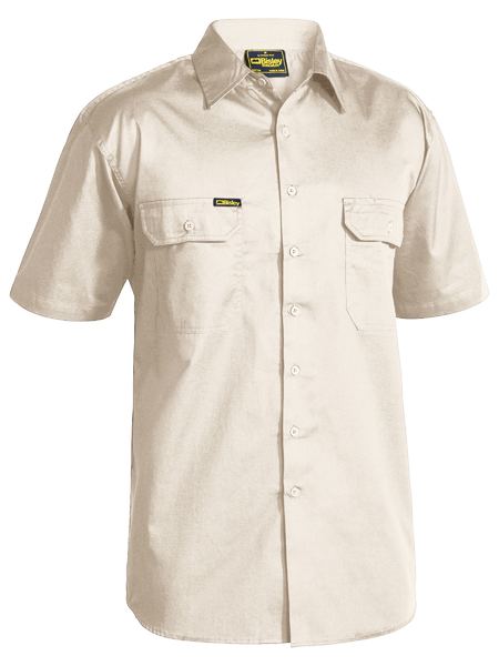 BISLEY COOL LIGHTWEIGHT DRILL SHIRT - SHORT SLEEVE
