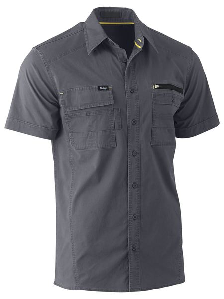 BISLEY FLEX & MOVE™ UTILITY WORK SHIRT - SHORT SLEEVE