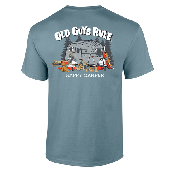 Old Guys Rule Happy Camper Saunders Mensland