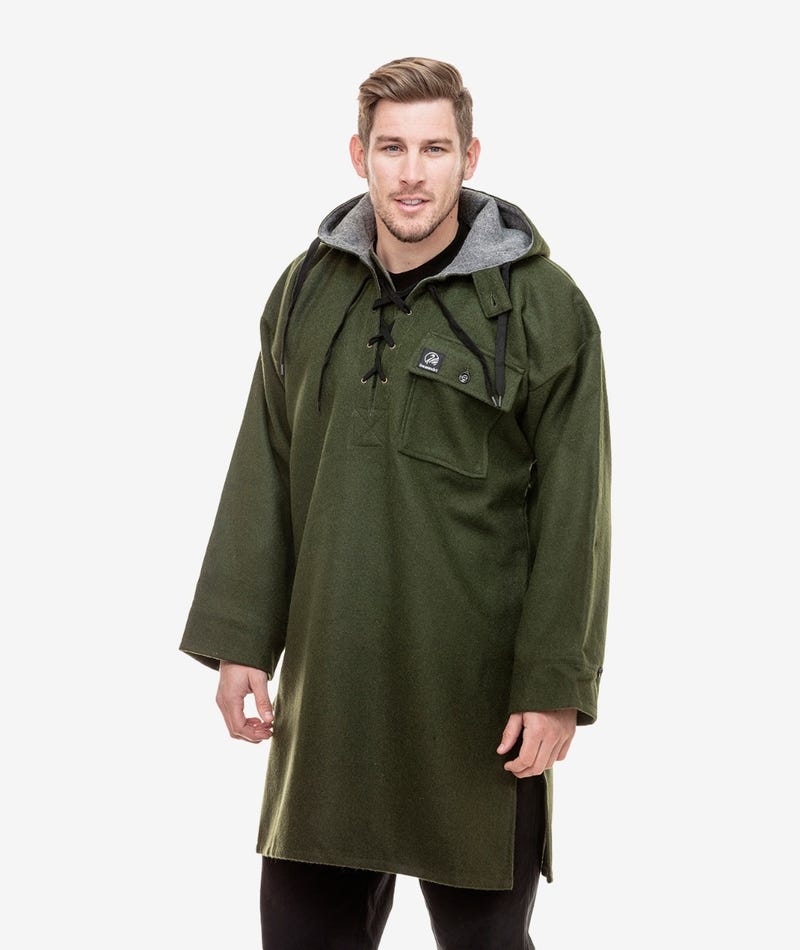 Swanndri Men's Original Wool Bushshirt with Lace-up front